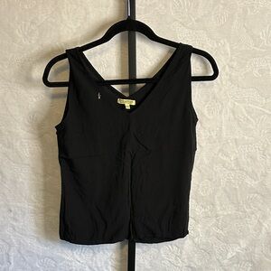 Banana Republic Sleek Black V-Neck Tank
